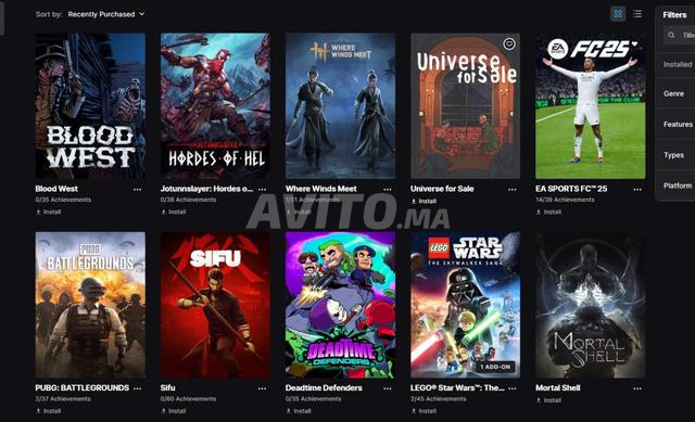 Compte Epic Games - 2