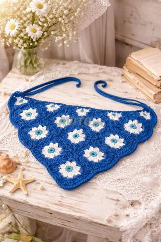 Bandeau crochet fait main - 2