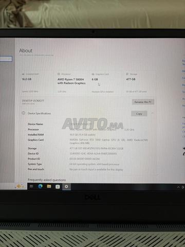 Dell G15 5515 Gamer Ryzen 7 5800H | RTX 3060 6 Go - 2
