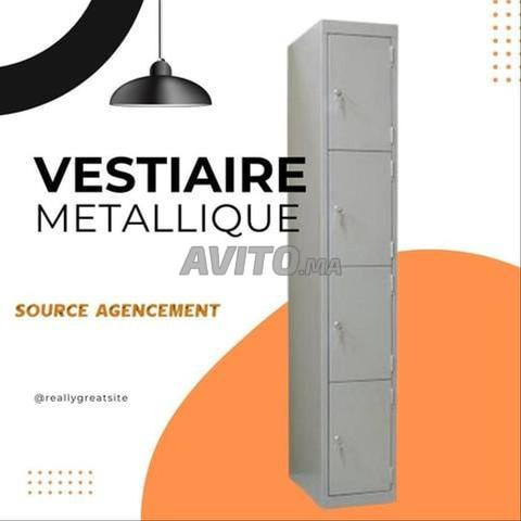 Vestiaires casiers en métal de 4 portes
