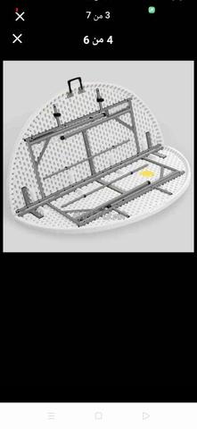 Table ronde pliable, mesure 1.50cm, prix 1300dh - 2