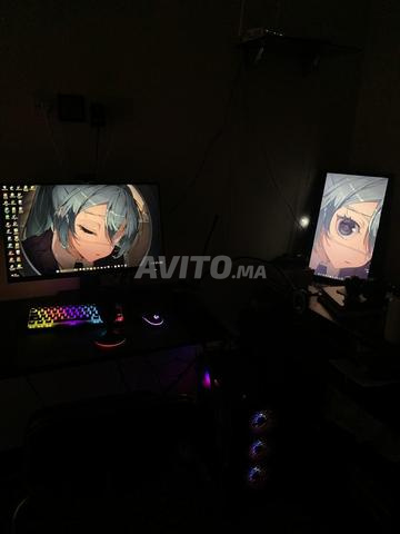 PC gamer avec double écran