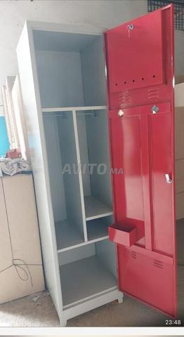 Armoire casier vestiaire métallique monobloc  - 2
