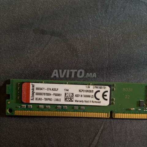 RAM Kingston 8 Go DDR3 1600 MHz pour PC de bureau