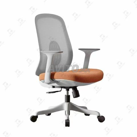 Chaise de bureau en cuir \fauteuil opérateur  - 2