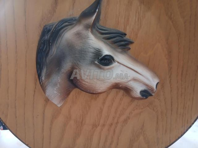 Tableau mural artistique en forme de tête de cheval pour décoration. Dimensions 24/24 cm - 2