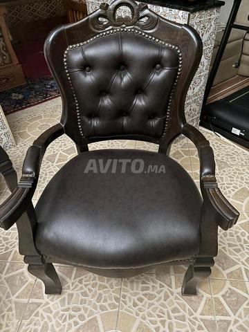 2 fauteuils en cuir - 2