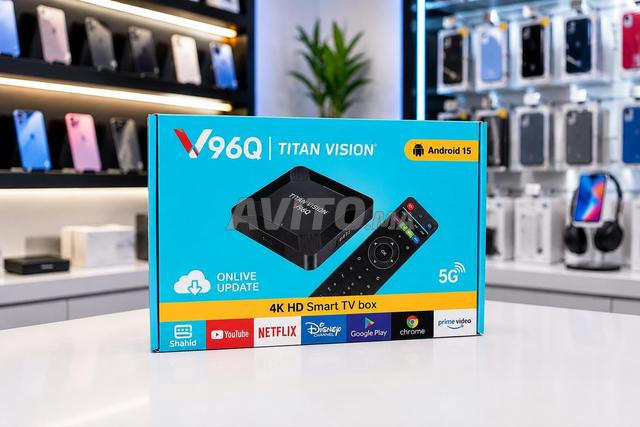 صندوق تلفزيون أندرويد 4K HD 5G V96Q TITAN ✅