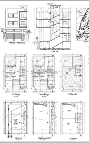 Immeuble R2 semi-fini avec magasin à vendre.