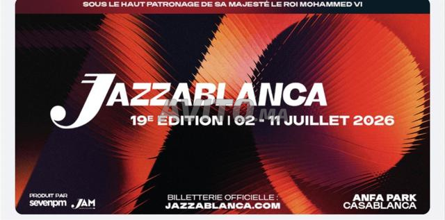 Ticket Jazzablanca pour le closing du 11/07/2026