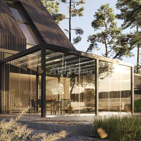 Pergola toiture en verre Transparence luminosité