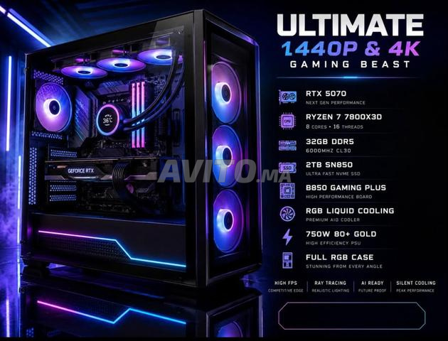 كمبيوتر مكتبي عالي الأداء جاهز لدقة 1440p و 4K