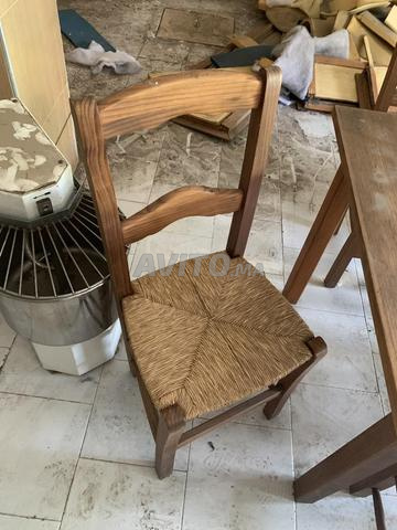 Table bois massif 4 chaises - 2