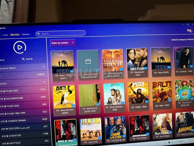 Abonnement D'IPTV 12 Mois 4k HEVC PR - 2
