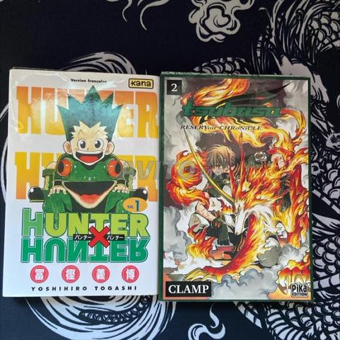 Tome 1 de Hunter x Hunter et Tome 2 de Tsubasa