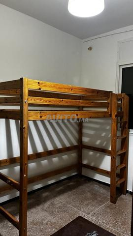 Lit mezzanine en bois
