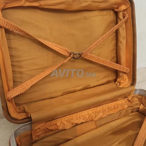 Valise vintage en cuir véritable – Années 1950/60 - 2