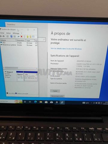 DELL Latitude 7370 intel core m5-6y57 8Go 256SSD - 2