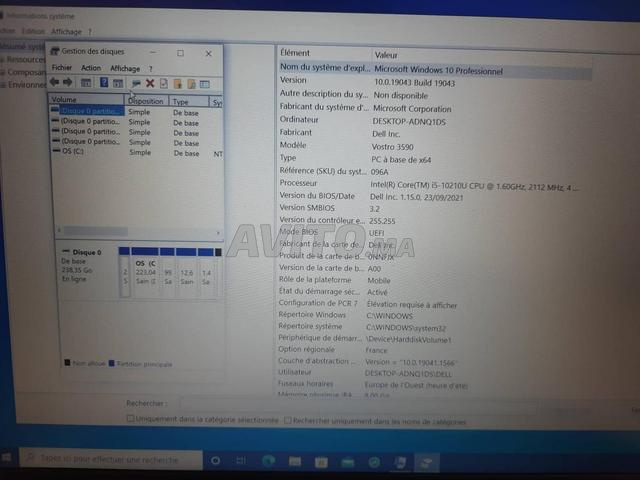 DELL Vostro 3590 i5 10210U 8Go 256SSD - 2