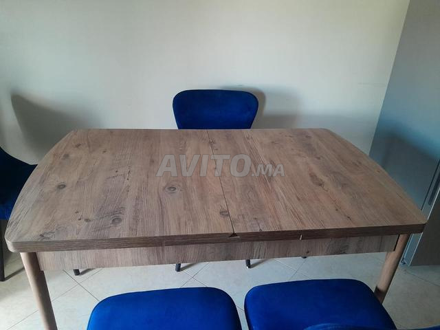 Table à manger uniquement rabattable  ss chaises  - 2