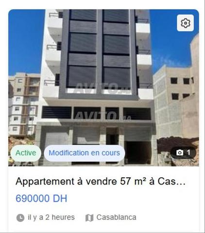 Appartement à vendre 57 m² à Casablanca - 2
