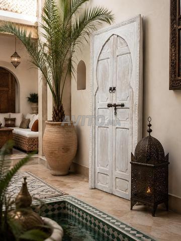 🏡 باب مغربي خشبي عتيق✨ - 2