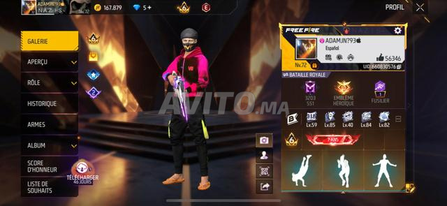 Compte Free Fire