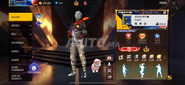 Compte Free Fire