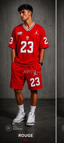 🏀 Ensemble Streetwear Jordan 23 Rouge - 2