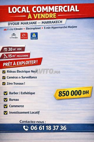 محل 45م² ديور مارجان جاهز للاستغلال