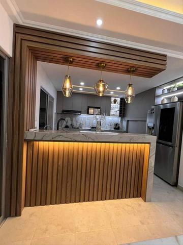 مطبخ لاتيه خشبي عصري - 2