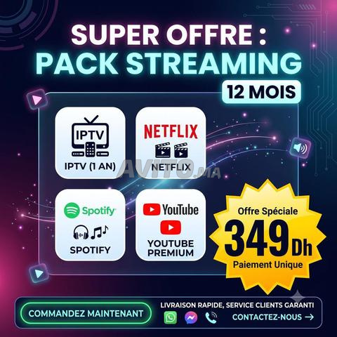 Netflix - Spotify - YouTube Premium (PACK)