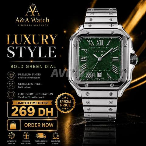 Montre Homme Luxe Verte - 2