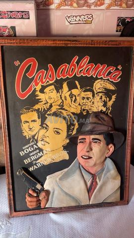 Ancienne peinture d'un vieux film classique Casablanca - 2