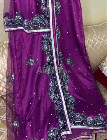 Takchita violette royale, couture main - 2
