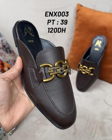Mules noires pour femme - 2