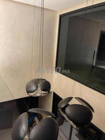 3 suspensions luminaire noires - 2