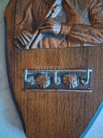 Porte-clés en cuivre et bois - 2