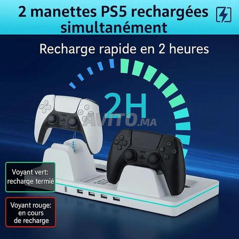 Support PS5 Slim Pro Ventilateur RGB - 2