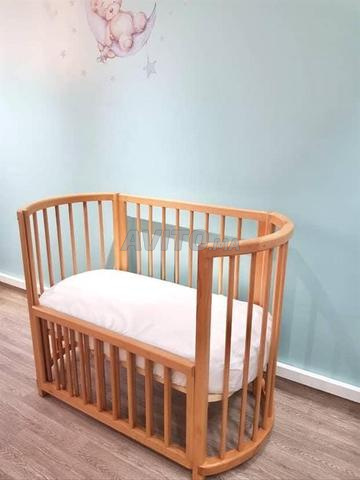 Lit bébé bois massif 2 en 1 - 2