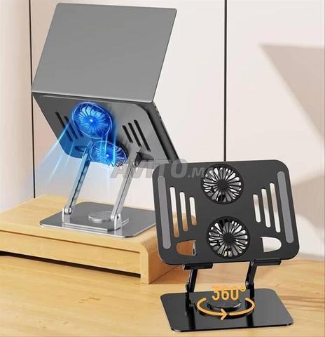 Support pour ordinateur portable avec ventilateurs de refroidissement