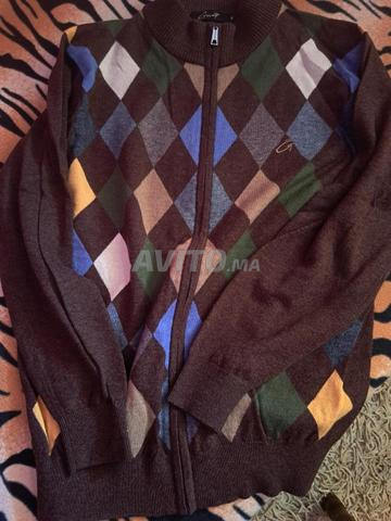 Pull tricot veste jacquard M neuf - 2