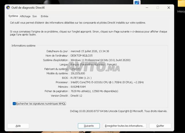 Lenovo ThinkPad i5 الجيل العاشر البطارية ممتازة - 2