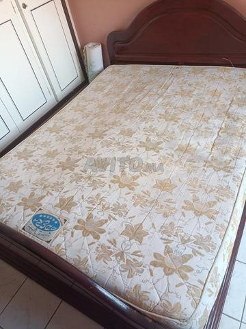 سرير 160x200 مرتبة ساليدور إطار خشبي - 2