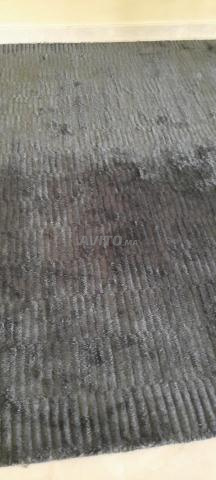 Beau tapis bleu nuit ou bleu foncé uni - 2