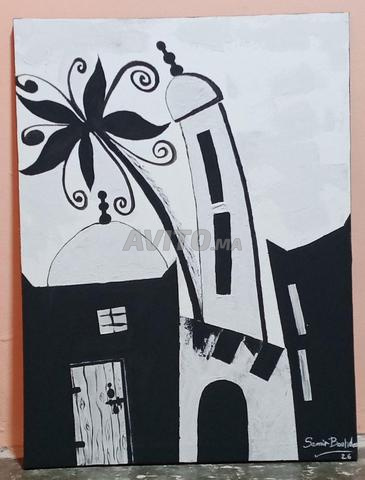 Tableau artistique en noir et blanc - 2
