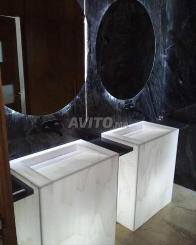 Vasque sur mesure en corian