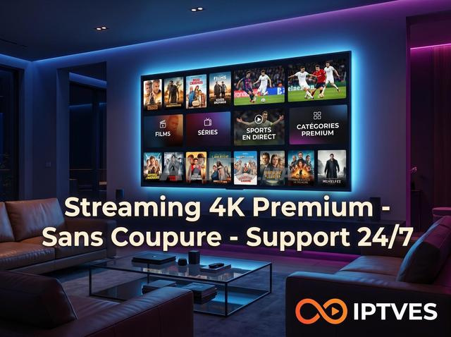Abonnement IPTV Premium 4K | Sports Films & Séries