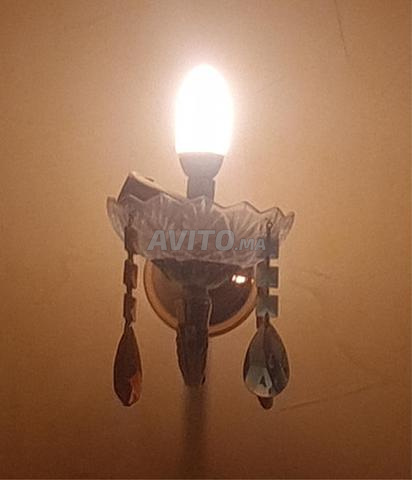 Lustre 3 ampoules plus deux appliques - 2