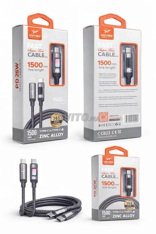 كابل YOO FACE CB23 USB-C إلى USB-C بقدرة 100 واط